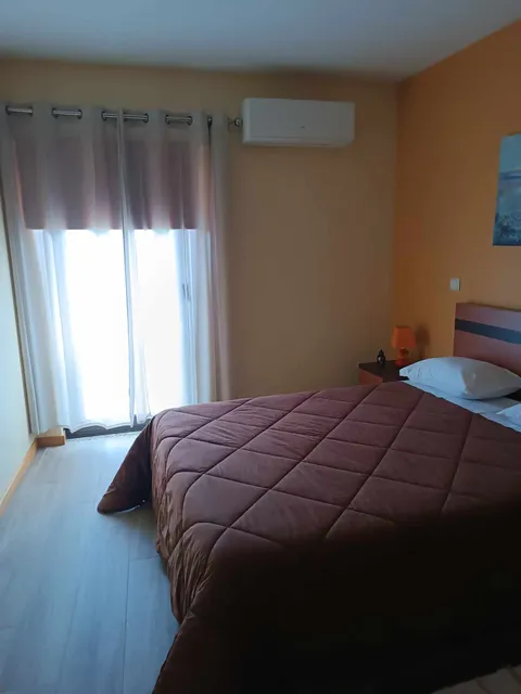 Bedroom with air conditioning