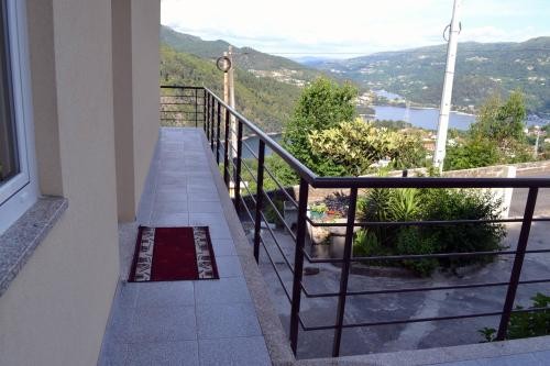 Balcony overlooking the valley and river